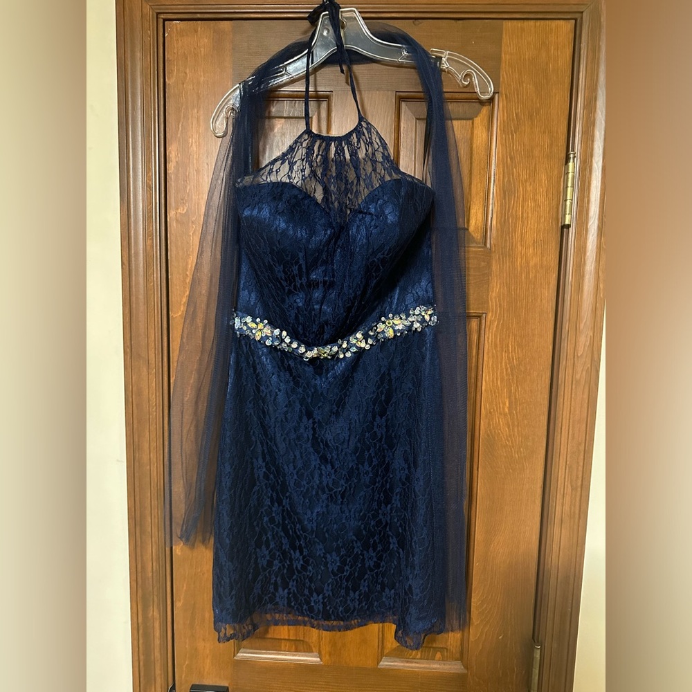 Elegant Milano Formals Dress with Matching Shawl
